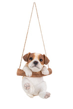 Load image into Gallery viewer, Hanging Jack Russell Terrier Puppy Statue

