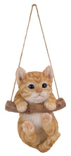 Load image into Gallery viewer, Hanging Tabby Kitten Statue
