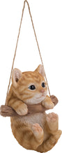 Load image into Gallery viewer, Hanging Tabby Kitten Statue
