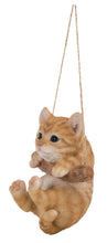 Load image into Gallery viewer, Hanging Tabby Kitten Statue
