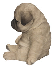 Load image into Gallery viewer, Sleepy Pug Puppy Statue Sitting
