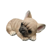 Load image into Gallery viewer, Bulldog Bliss: Polyresin Resting French Bulldog in Rich Brown
