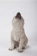 Load image into Gallery viewer, Howling Wolf Pup Statue
