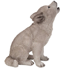 Load image into Gallery viewer, Howling Wolf Pup Statue
