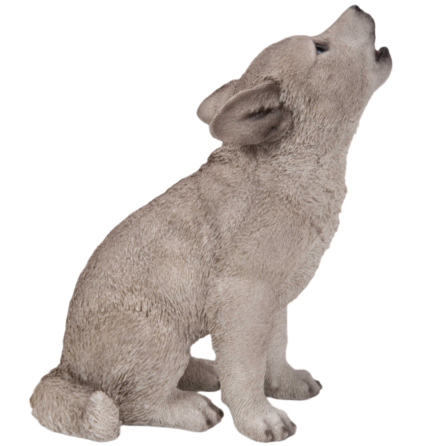 Howling Wolf Pup Statue