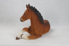 Load image into Gallery viewer, Large Horse Colt Laying Down Statue
