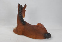 Load image into Gallery viewer, Large Horse Colt Laying Down Statue
