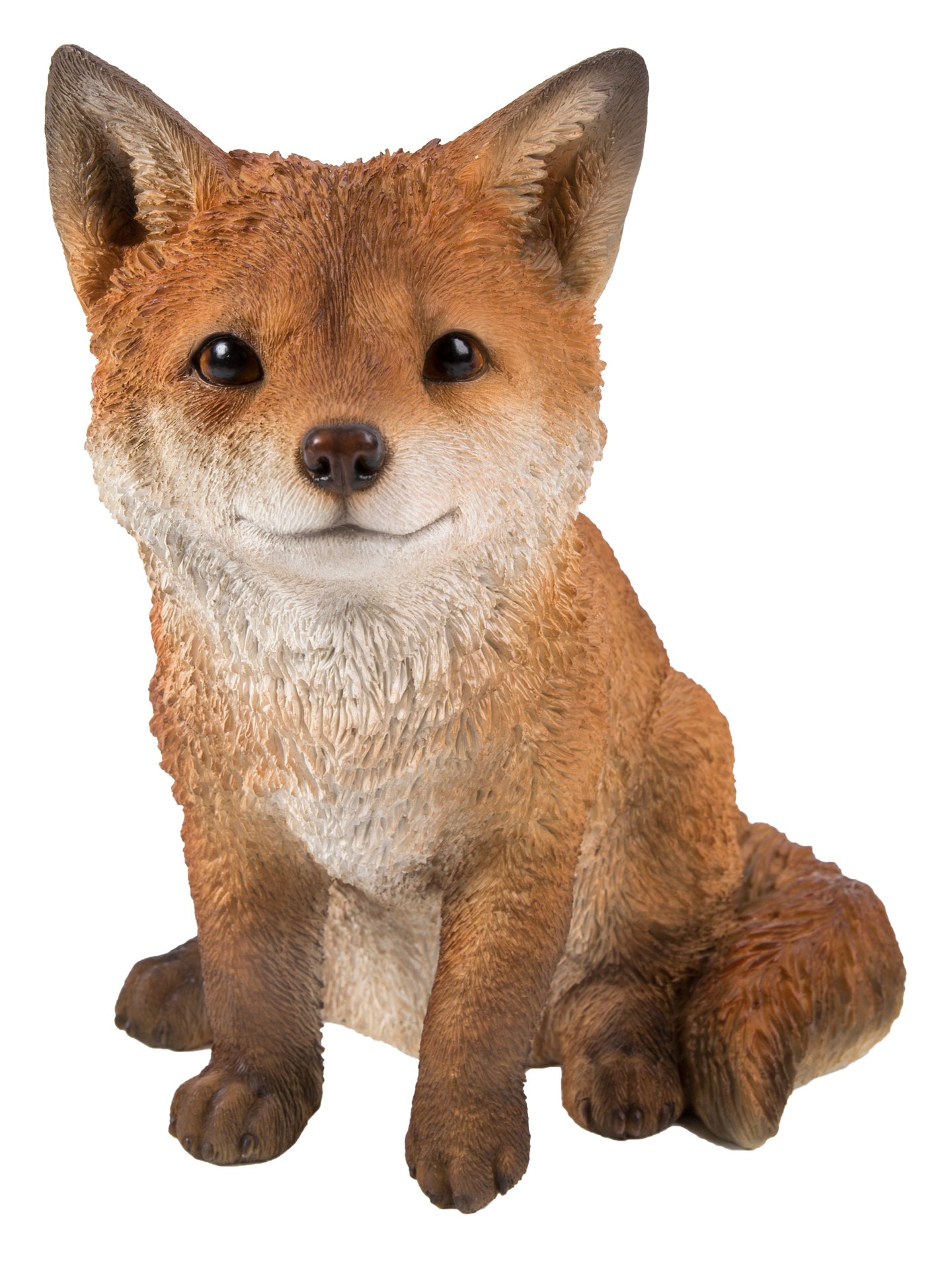 Fox Pup Sitting Statue
