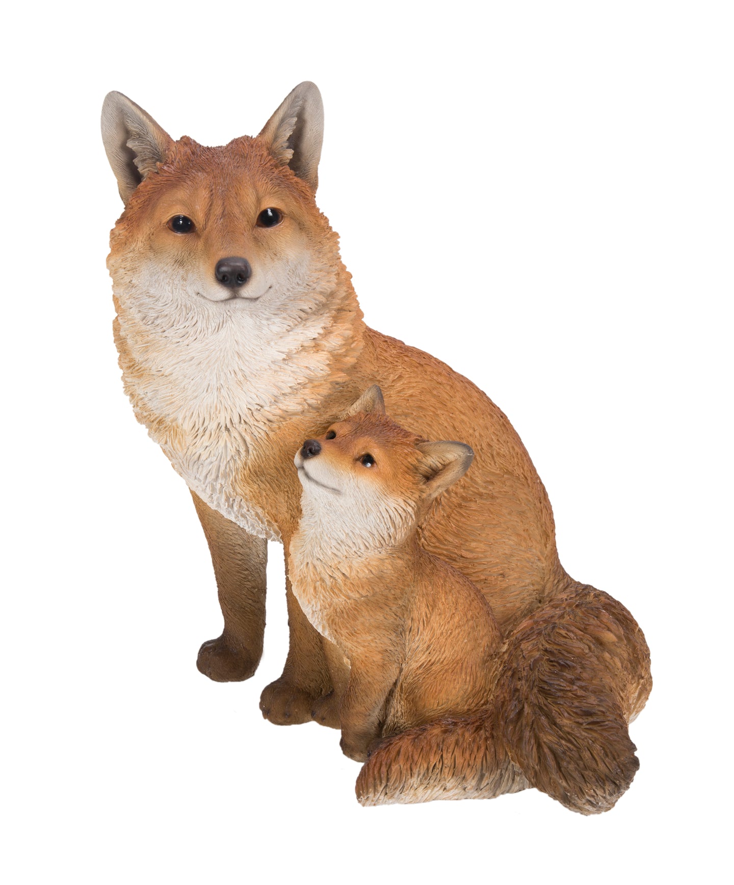 Mother & Baby Fox Sitting