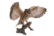 Load image into Gallery viewer, Eagle Owl On Branch W/Wings Out
