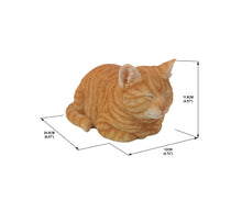 Load image into Gallery viewer, Orange Tabby Cat Sleeping
