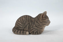 Load image into Gallery viewer, Sleeping Grey Tabby Cat Statue
