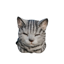Load image into Gallery viewer, 87729-D - Tabby Tranquility: Whimsical Black Polyresin Napping Cat Figurine
