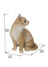 Load image into Gallery viewer, 87757-02 - Orange Cat Looking Back Garden Statue
