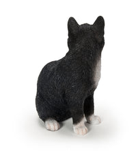 Load image into Gallery viewer, Black Cat Looking Back Garden Statue
