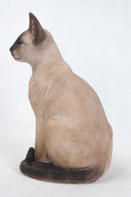 Load image into Gallery viewer, Sitting Siamese Cat Statue

