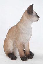 Load image into Gallery viewer, Sitting Siamese Cat Statue
