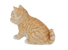 Load image into Gallery viewer, Sitting Orange Tabby Kitten Statue
