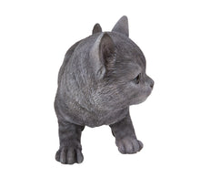 Load image into Gallery viewer, Russian Blue Kitten Statue
