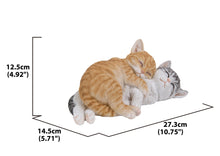 Load image into Gallery viewer, Orange &amp; Grey Tabby Cats Sleeping
