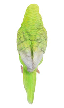 Load image into Gallery viewer, Green Budgerigar W/Iron Foot Statue
