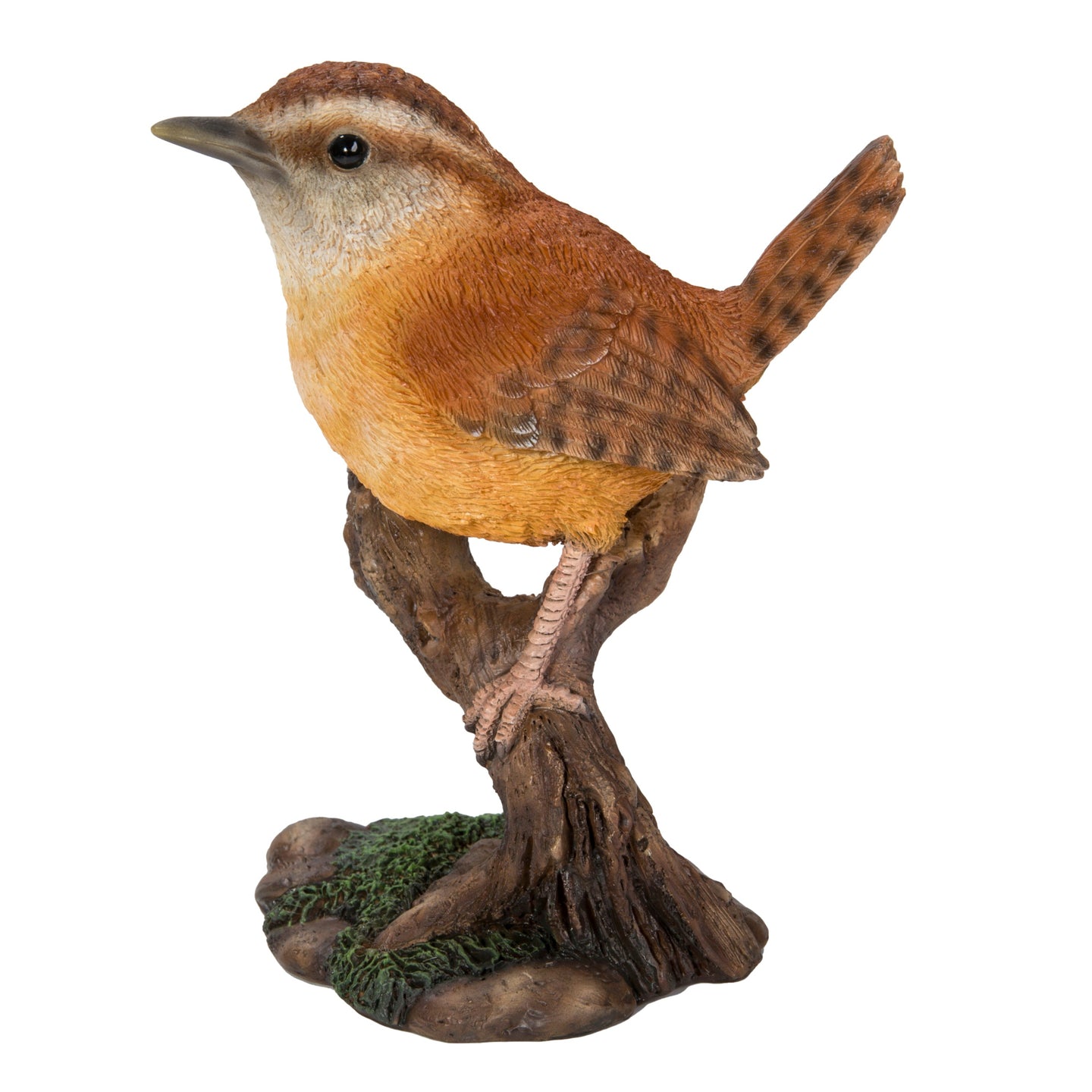 Carolina Wren On Stump Garden Statue