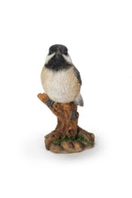 Load image into Gallery viewer, 87758-Q - Chickadee Peeking On Stump Garden Statue
