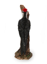 Load image into Gallery viewer, Pileated Woodpecker On A Tree Trunk Garden Statue
