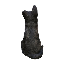 Load image into Gallery viewer, Adorable Shepherd Pup: Polyresin Figurine in Black and Brown
