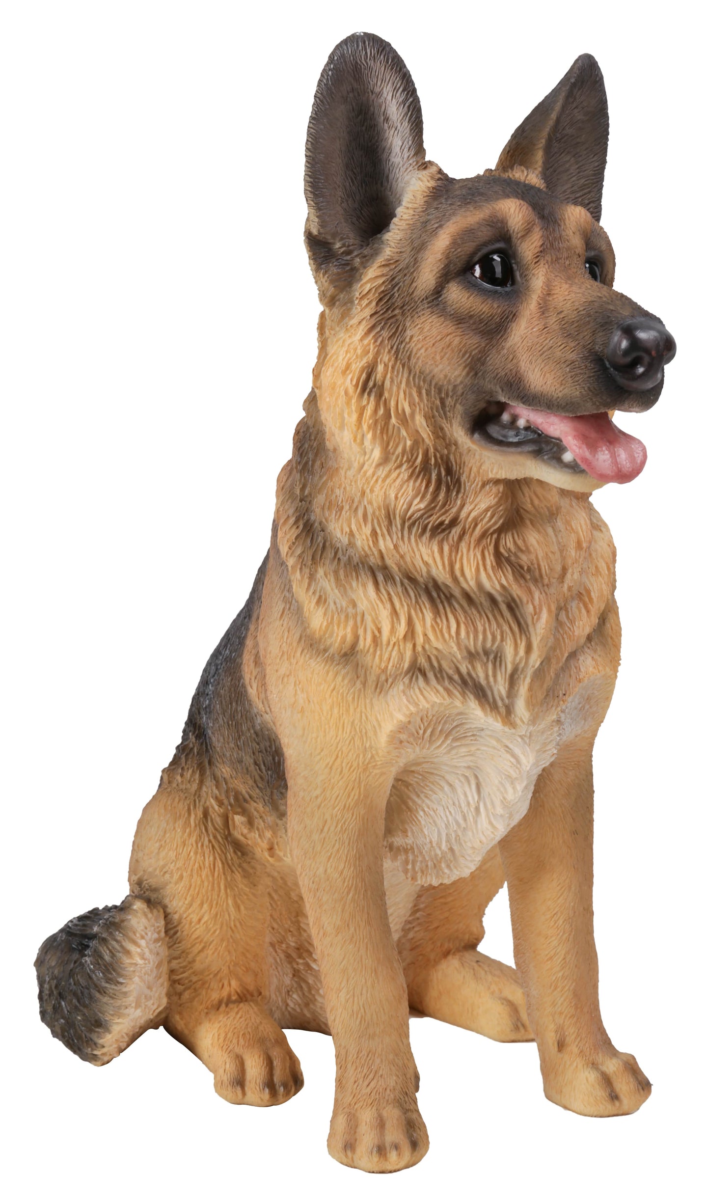 Small German Shepherd Sitting Statue