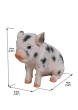 Load image into Gallery viewer, Sitting Baby Pig W/Black Spots
