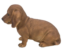 Load image into Gallery viewer, Brown Dachshund Sitting Statue
