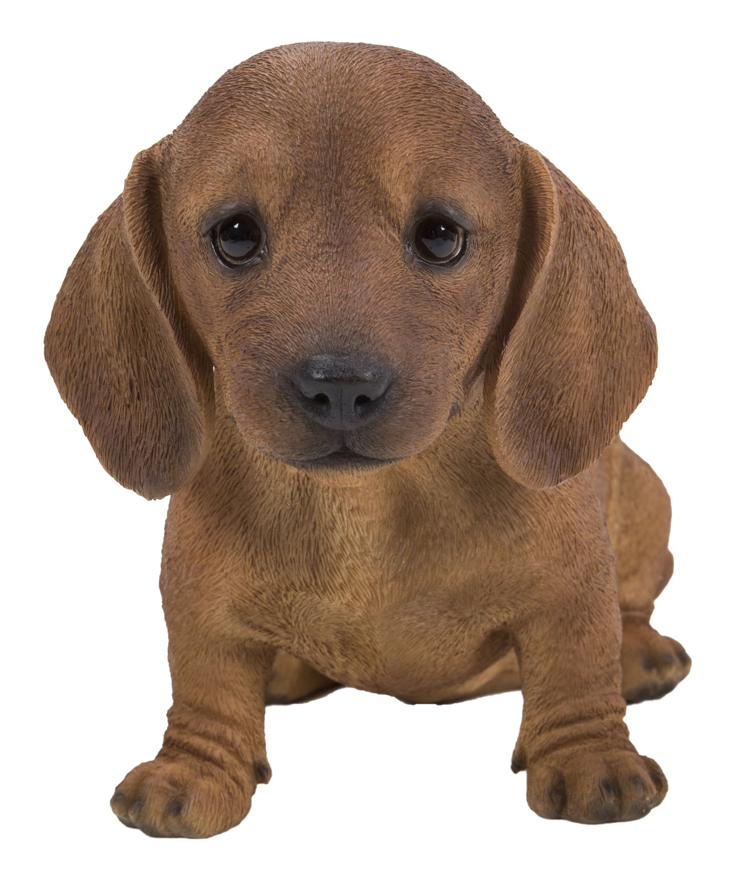 Brown Dachshund Sitting Statue