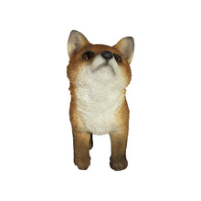 Load image into Gallery viewer, Fox Pup Looking Up Statue
