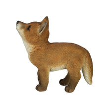 Load image into Gallery viewer, Fox Pup Looking Up Statue
