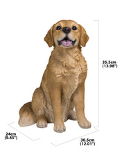 Load image into Gallery viewer, Sitting Golden Retriever Statue
