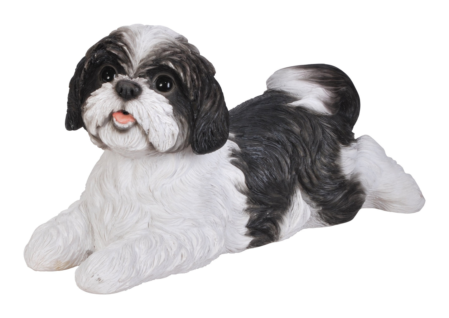 Shih Tzu Lying Down - Black/White