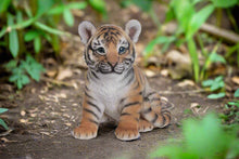 Load image into Gallery viewer, Sitting Tiger Baby Statue
