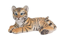 Load image into Gallery viewer, Baby Yellow Tiger Cub Laying Down Statue
