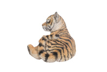 Load image into Gallery viewer, Baby Yellow Tiger Cub Laying Down Statue

