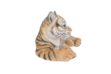 Load image into Gallery viewer, Baby Yellow Tiger Cub Laying Down Statue

