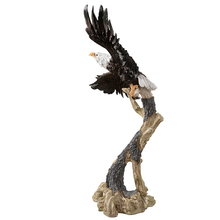 Load image into Gallery viewer, Majestic Eagle Perched Statue
