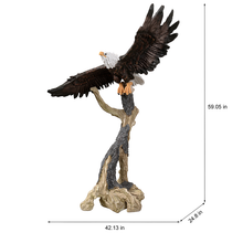 Load image into Gallery viewer, Majestic Eagle Perched Statue
