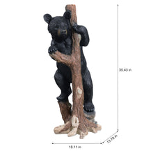 Load image into Gallery viewer, Climbing Black Bear Cub Statue
