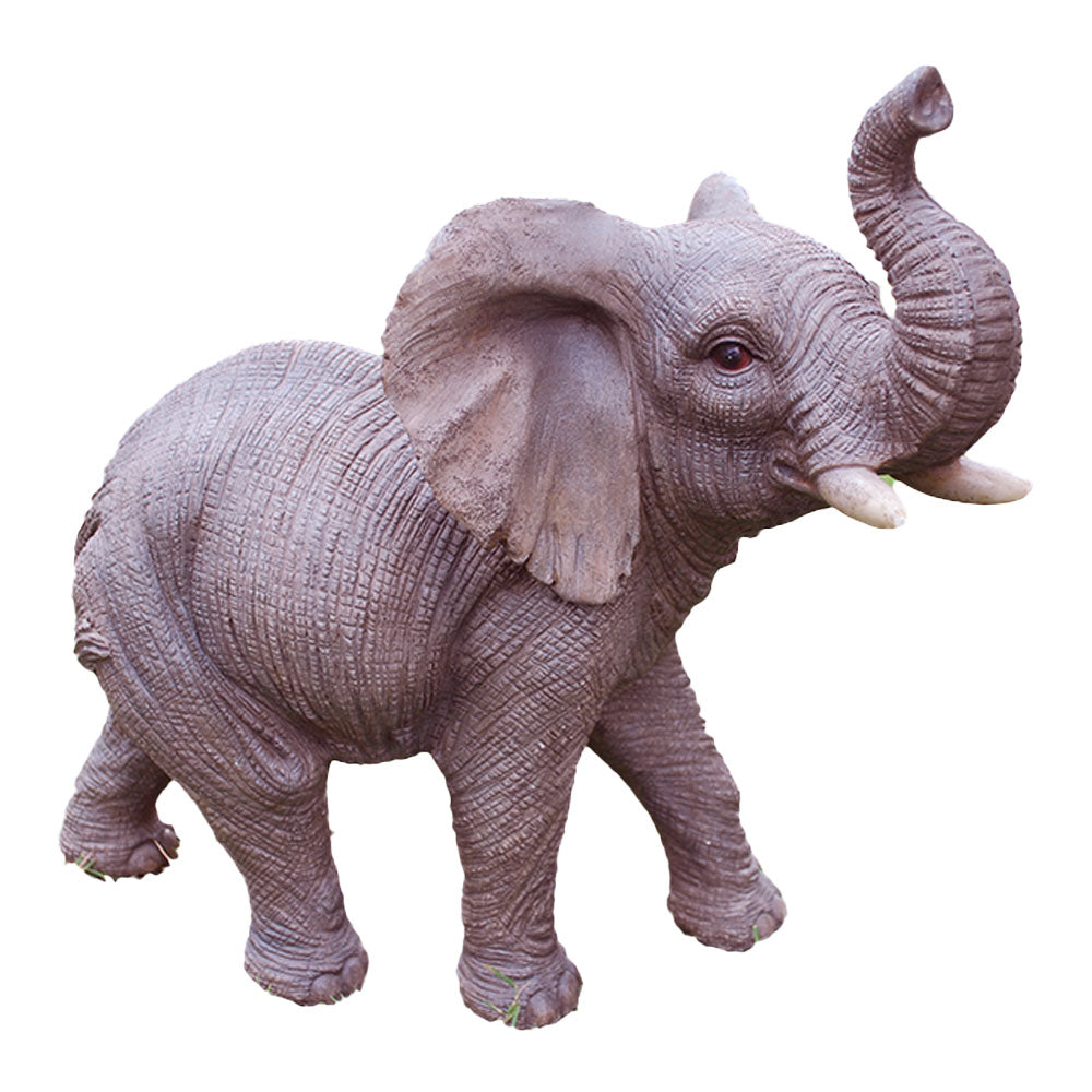 Elephant W/Trunk Up Statue