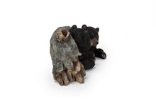 Load image into Gallery viewer, 87957-E - Black Bear Cubs Hiding Under Log Statue
