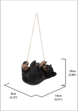 Load image into Gallery viewer, Hanging Black Bear Lying Branch
