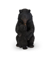 Load image into Gallery viewer, Cuddling Mother And Baby Bear Garden Statue - Black
