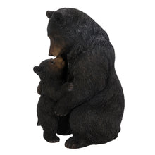 Load image into Gallery viewer, Cuddling Mother And Baby Bear Garden Statue - Black
