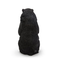 Load image into Gallery viewer, Cuddling Mother And Baby Bear Garden Statue - Black
